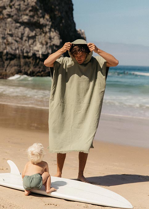 poncho surf homme